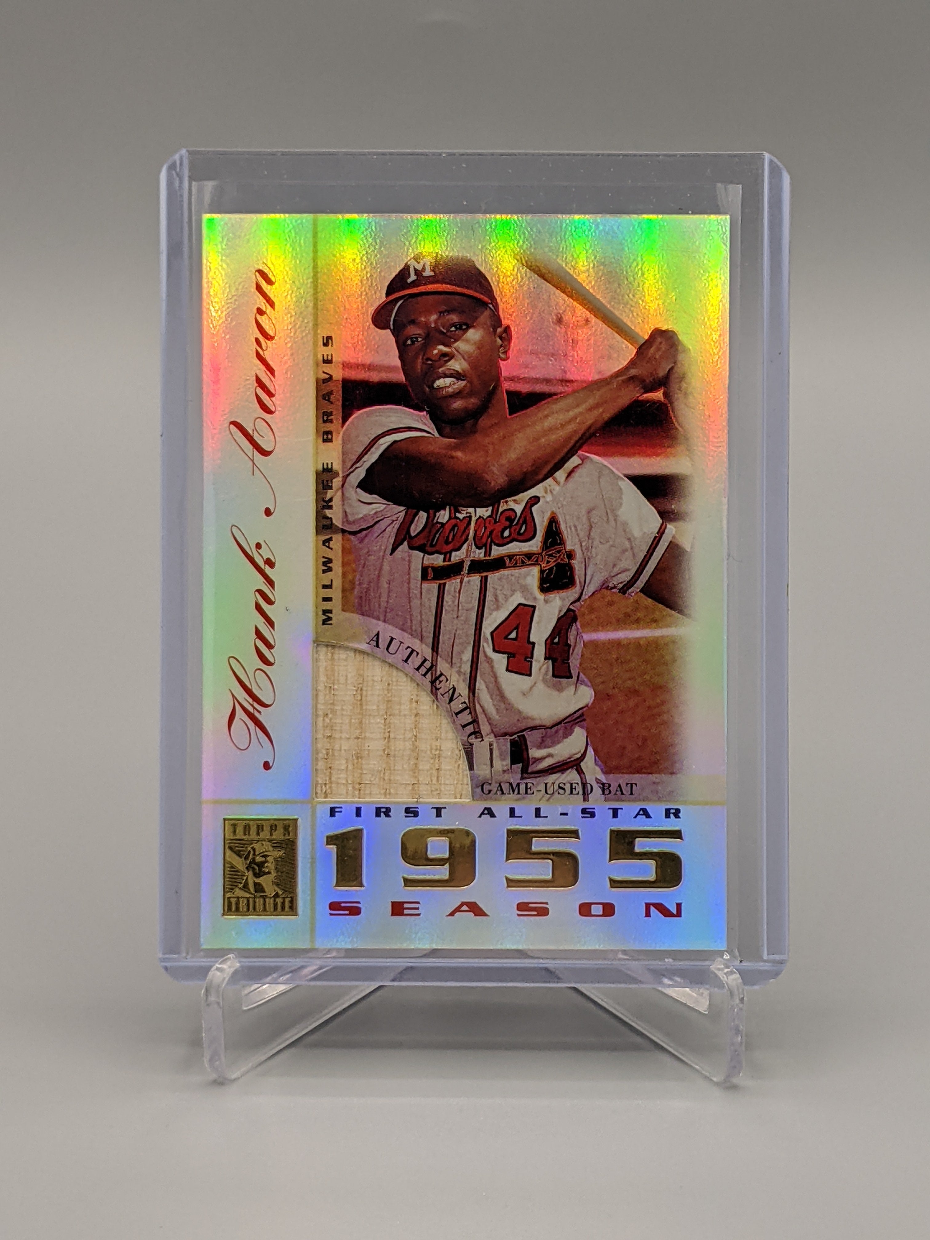 2003 Topps Tribute Perennial All Star Relic #TR-HA Hank Aaron Braves