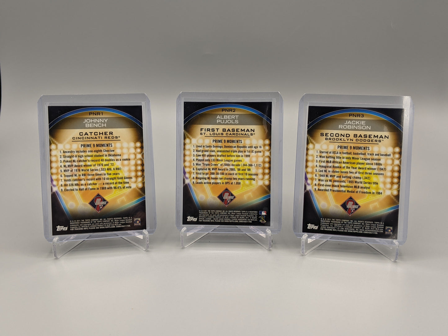2011 Topps Prime 9 Complete Set (9) Cards, Mantle, Aaron, Koufax, Jeter + More