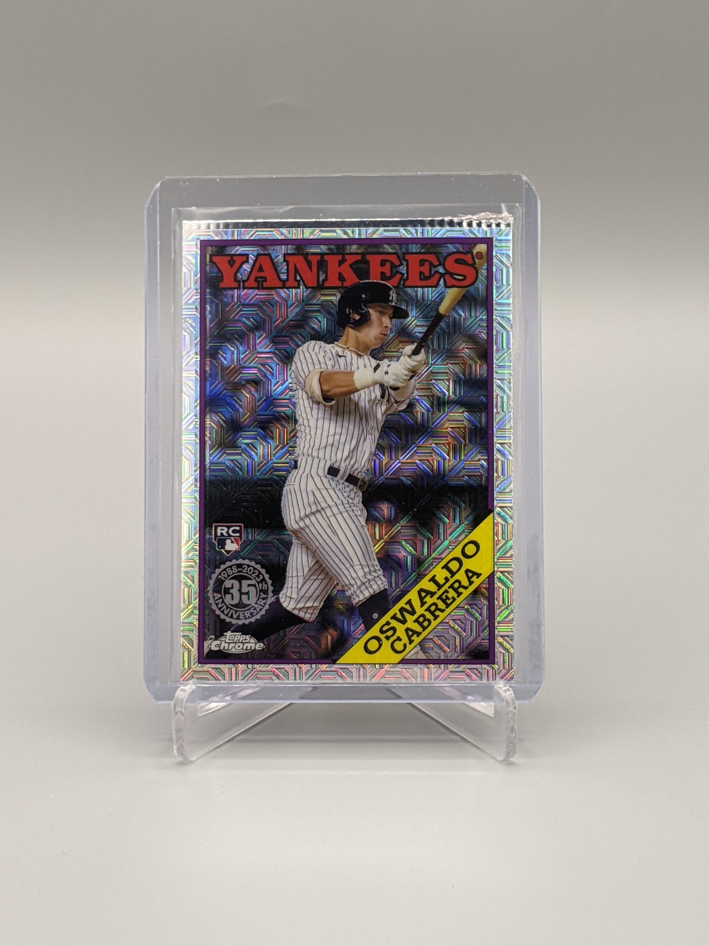 2023 Topps Silver Pack Refractor #T88C-61 Oswaldo Cabrera RC Yankees *(Factory Crimp)