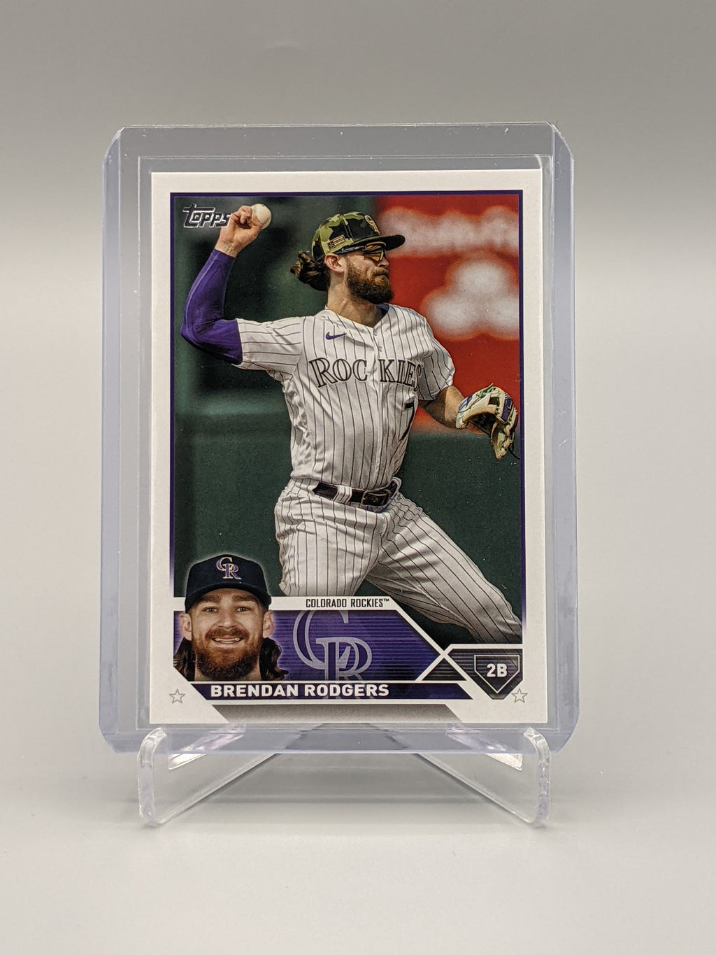 2023 Topps Advanced Statistics #287 Brendan Rodgers #/300 Rockies
