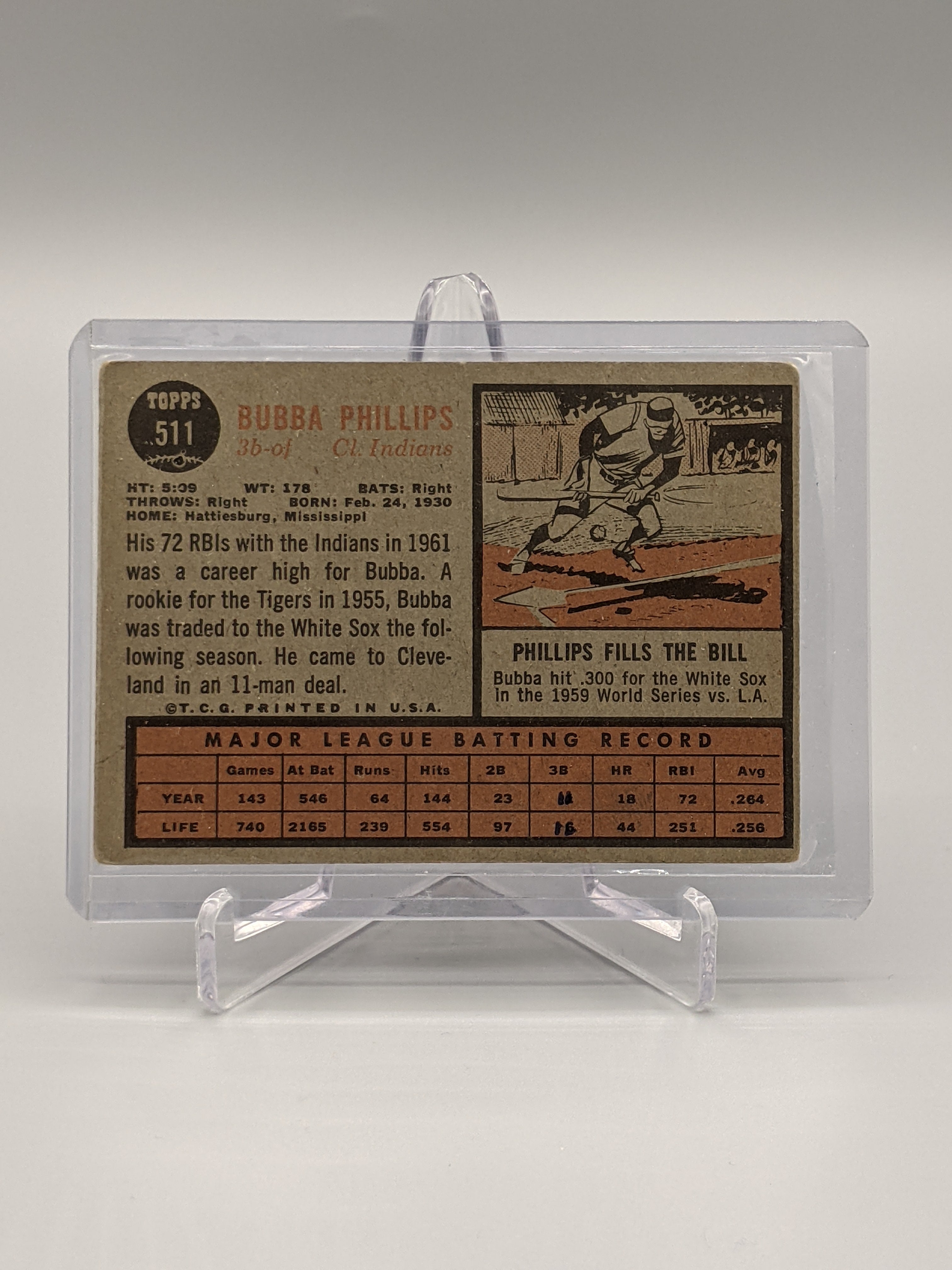 2011 Topps Heritage 50th 1962 Buyback #511 Bubba Phillips