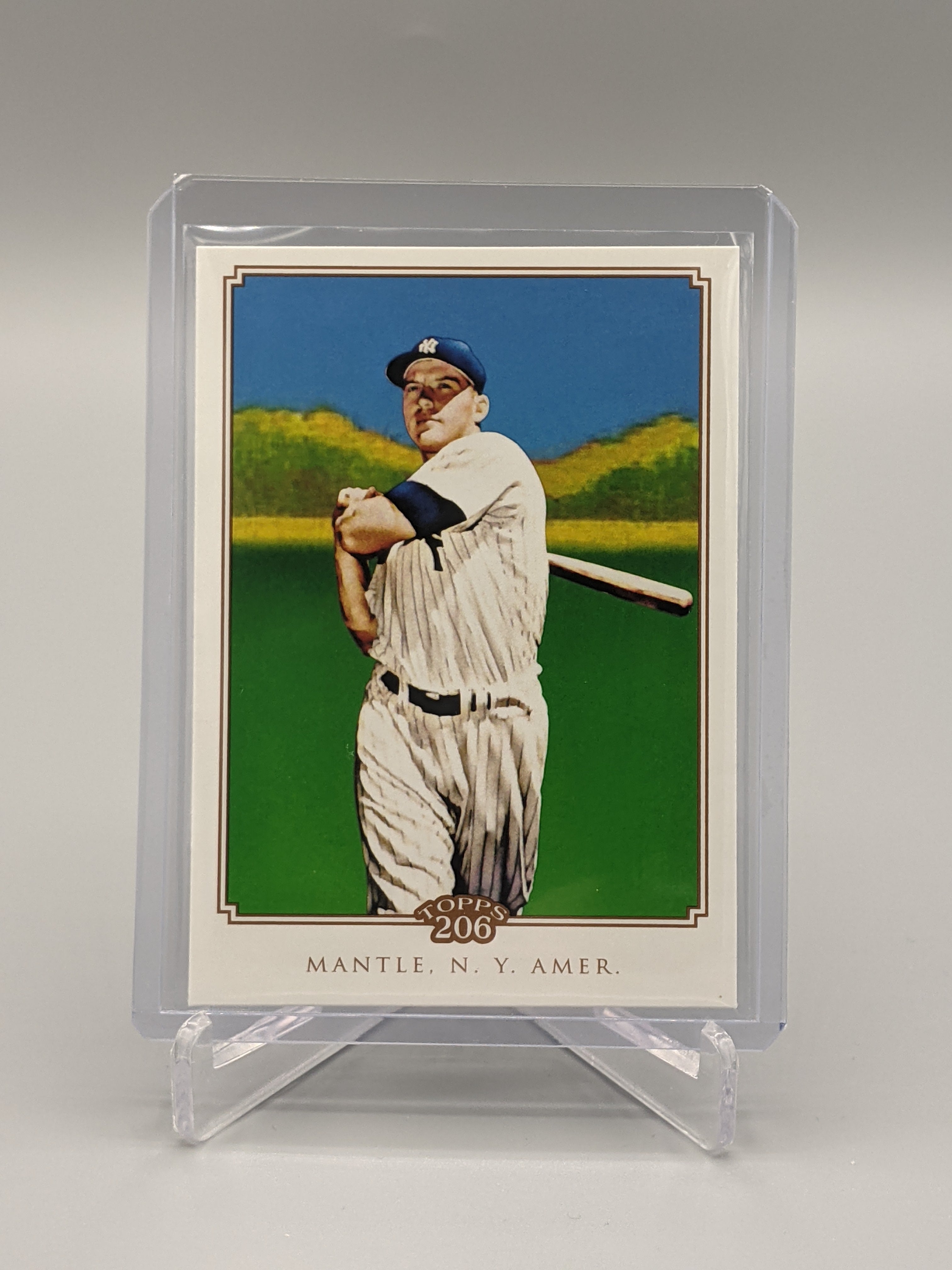 2010 Topps 206 #345 Mickey Mantle Checklist Yankees