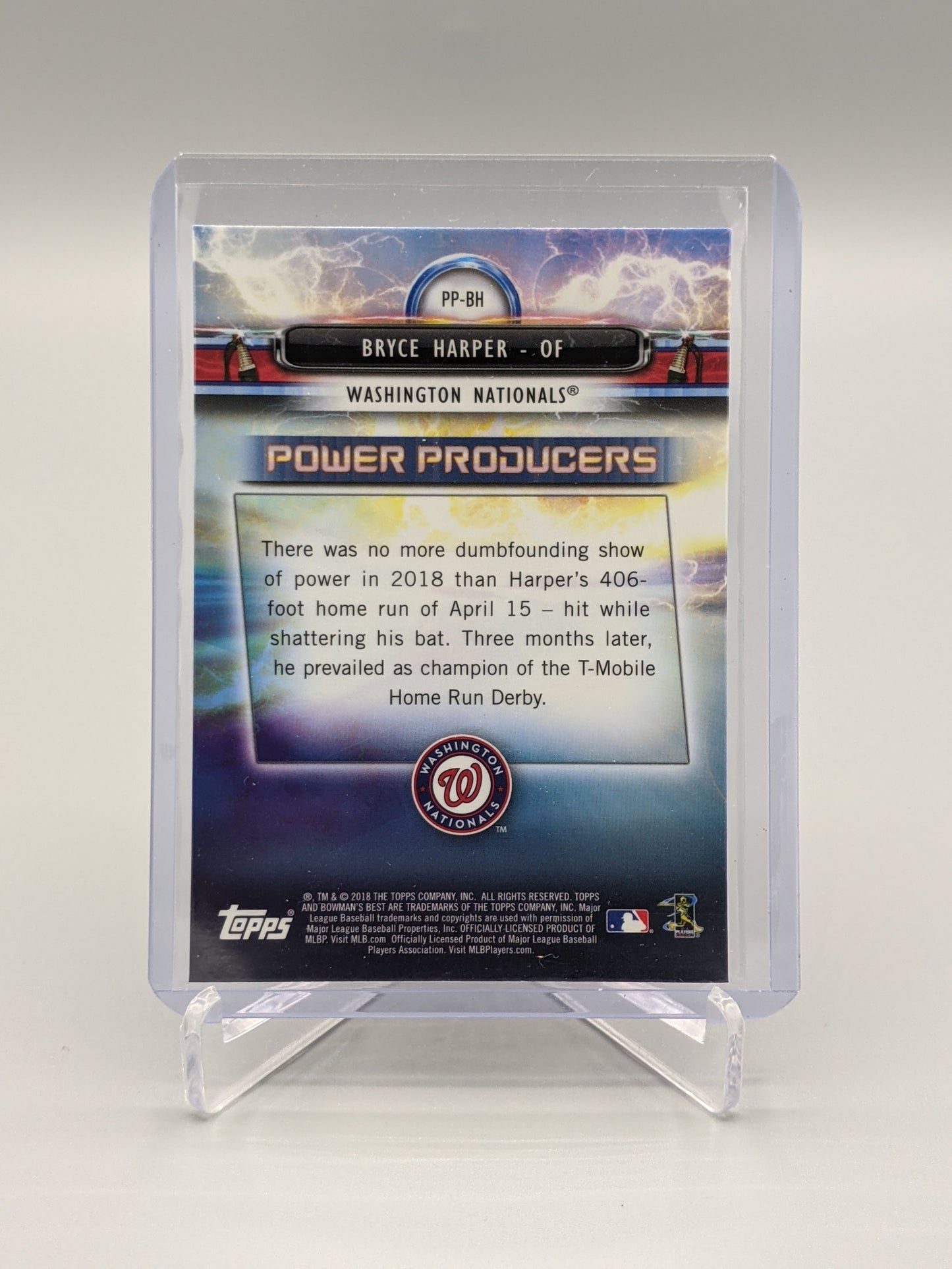 2018 Bowman's Best Power Producers #PP-BH Bryce Harper Nationals