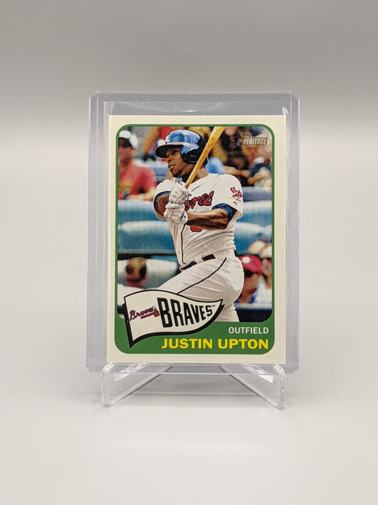 2014 Topps Heritage Action Variation #170 Justin Upton Braves