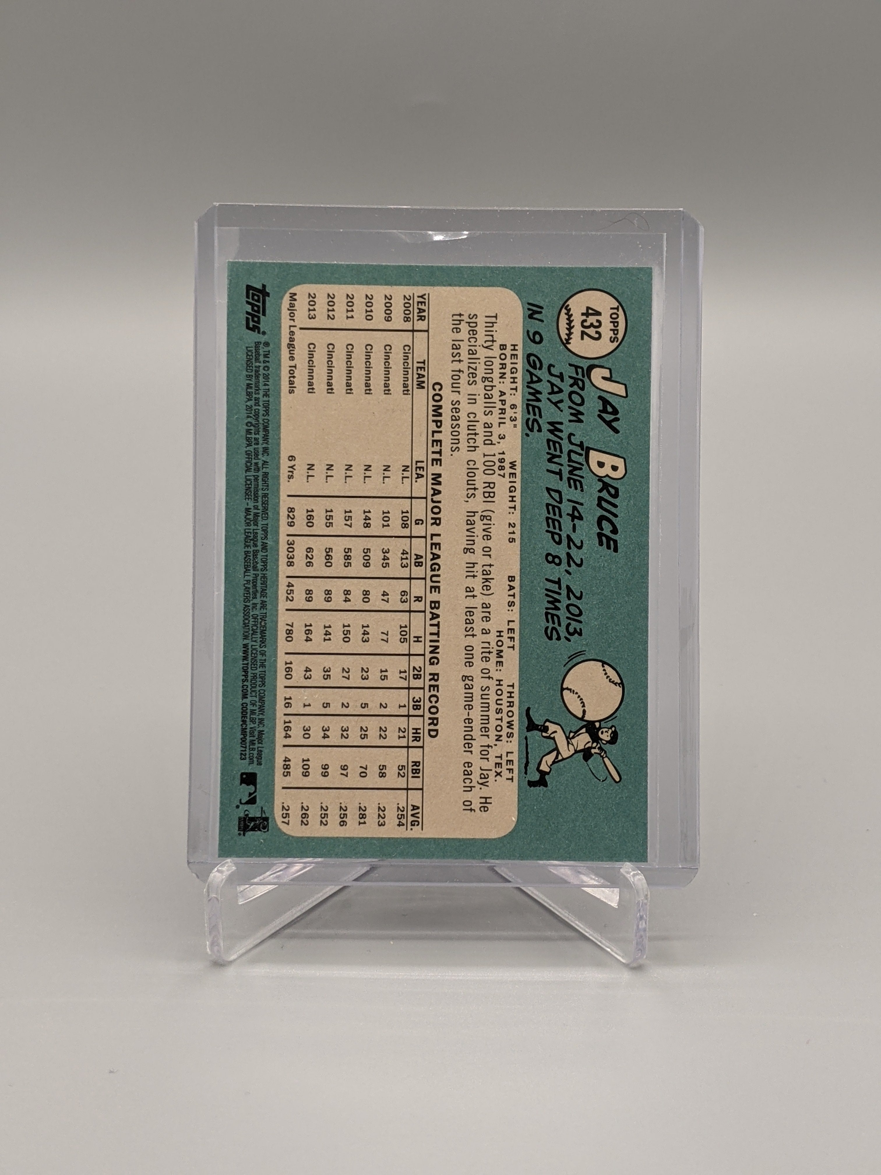 2014 Topps Heritage SP #432 Jay Bruce Reds