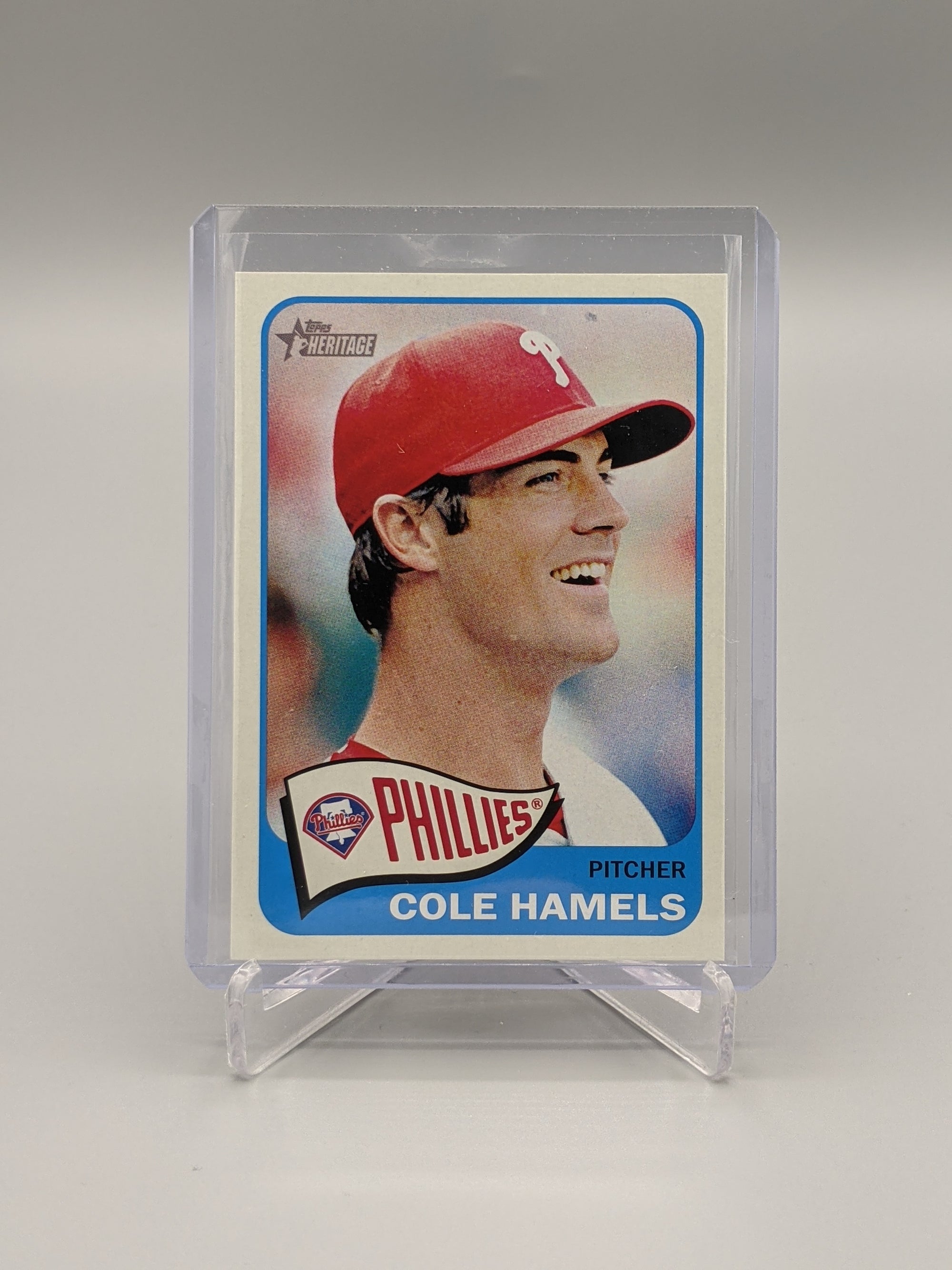 2014 Topps Heritage SP #483 Cole Hamels Phillies