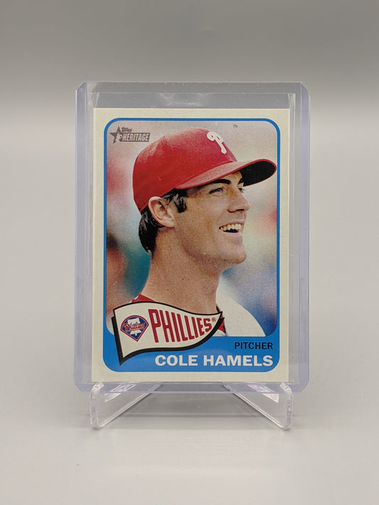 2014 Topps Heritage SP #483 Cole Hamels Phillies