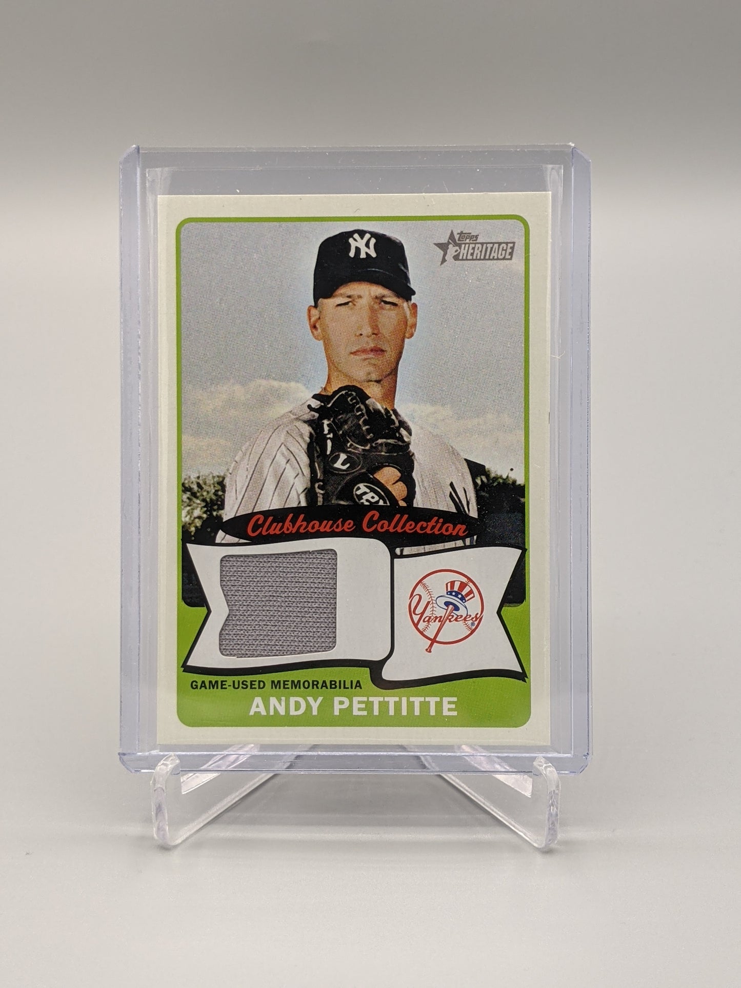 2014 Topps Heritage Clubhouse Collection Relic #CCR-AP Andy Pettitte Yankees
