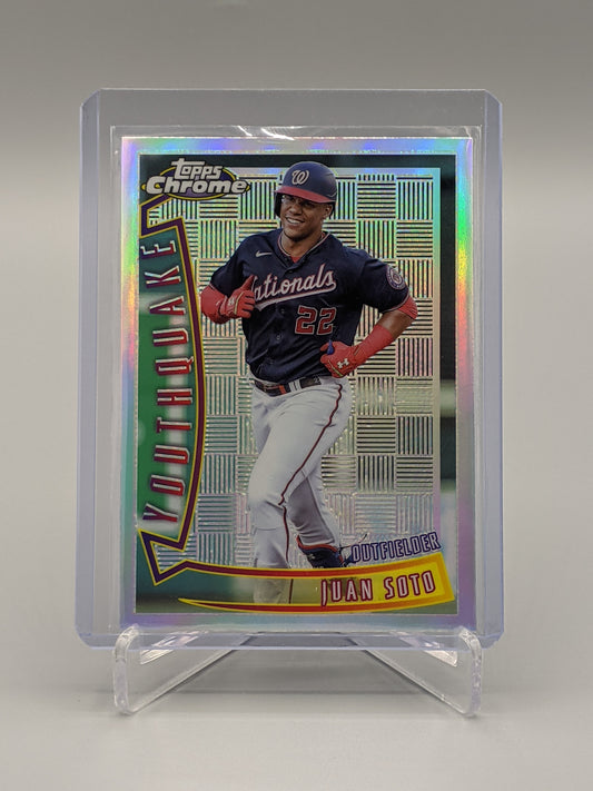 2022 Topps Chrome Sonic Youthquake #YQ-28 Juan Soto Nationals