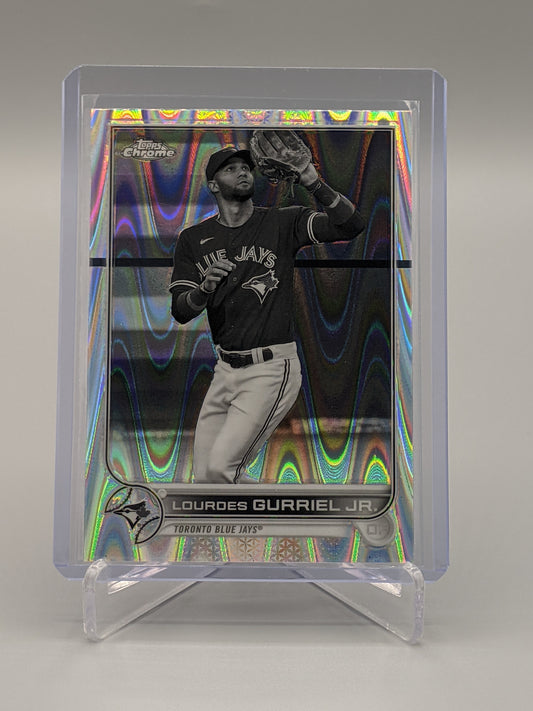 2022 Topps Chrome Sonic Raywave #206 Lourdes Gurriel Jr Blue Jays