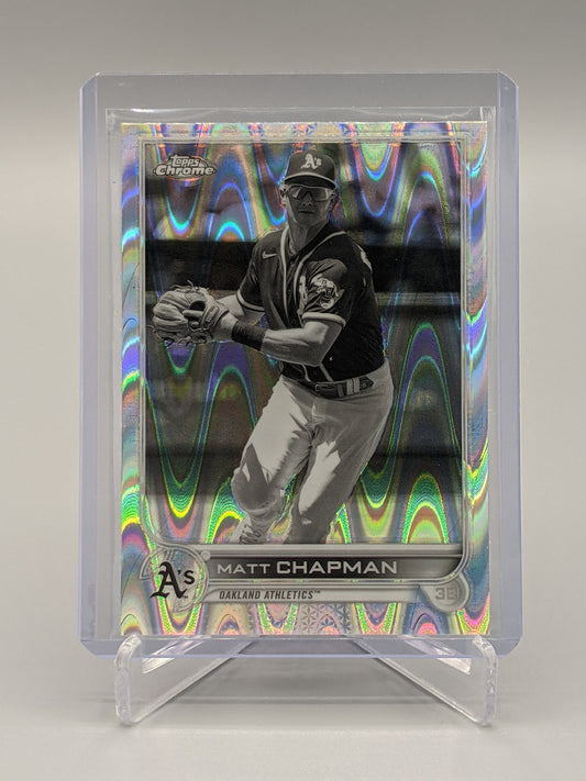 2022 Topps Chrome Sonic Raywave #168 Matt Chapman A's Athletics