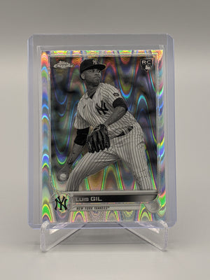 2022 Topps Chrome Sonic Raywave #202 Luis Gil RC Yankees