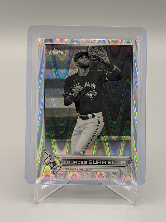 2022 Topps Chrome Sonic Raywave #206 Lourdes Gurriel Jr Blue Jays