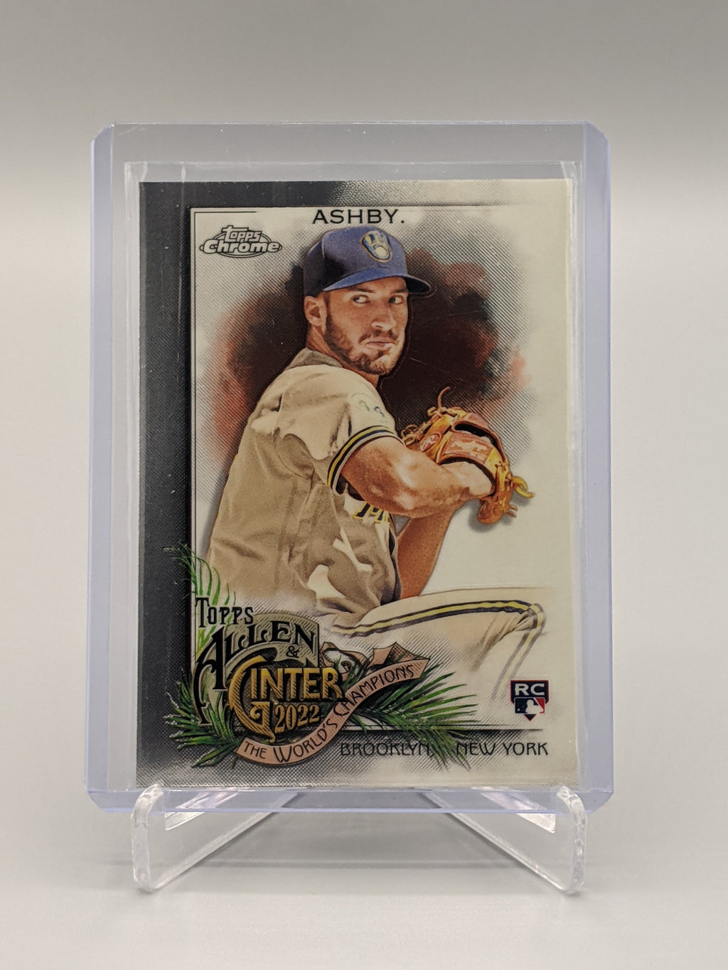 2022 Topps Allen & Ginter Chrome #174 Aaron Ashby RC Brewers