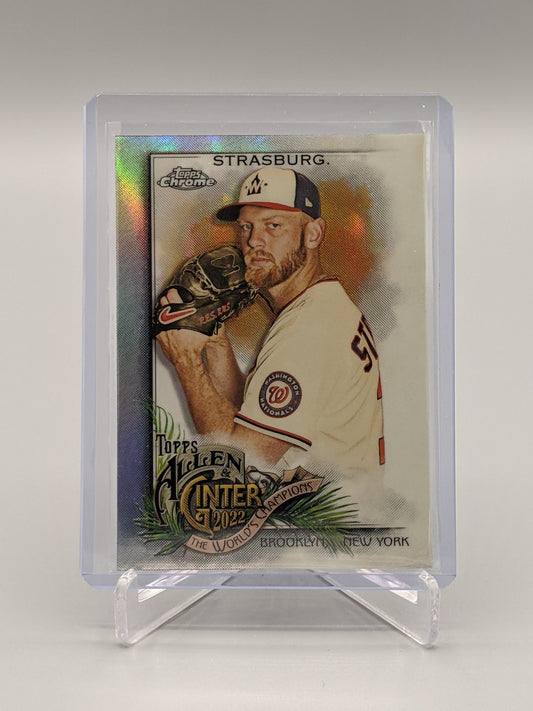 2022 Topps Allen & Ginter Chrome Refractor #20 Stephen Strasburg Nationals