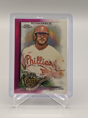2022 Topps Allen & Ginter Chrome Magenta Refractor #131 Kyle Schwarber #/199