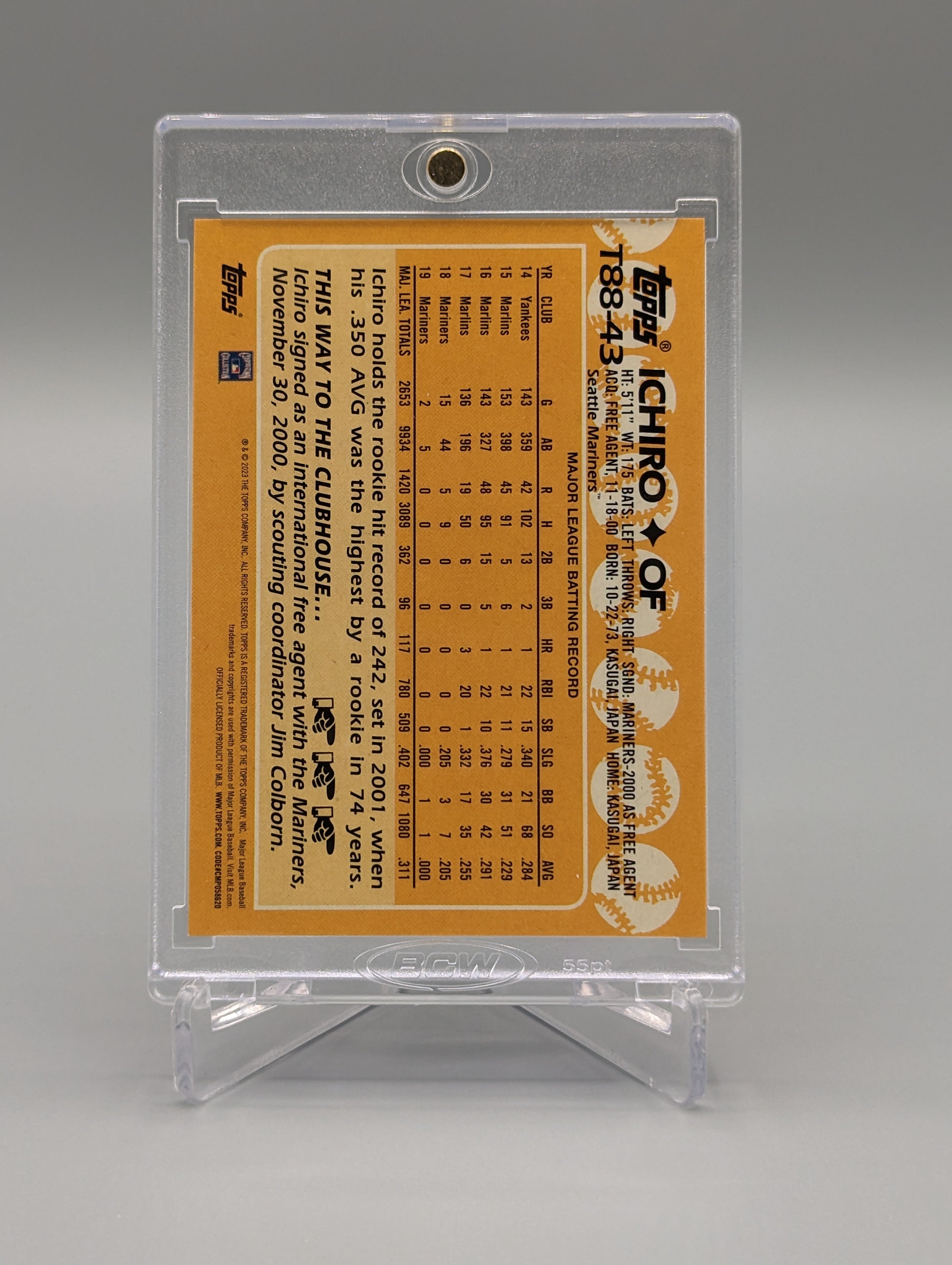 2023 Topps 35th Anniversary 1988 Topps #T88-43 Ichiro Mariners