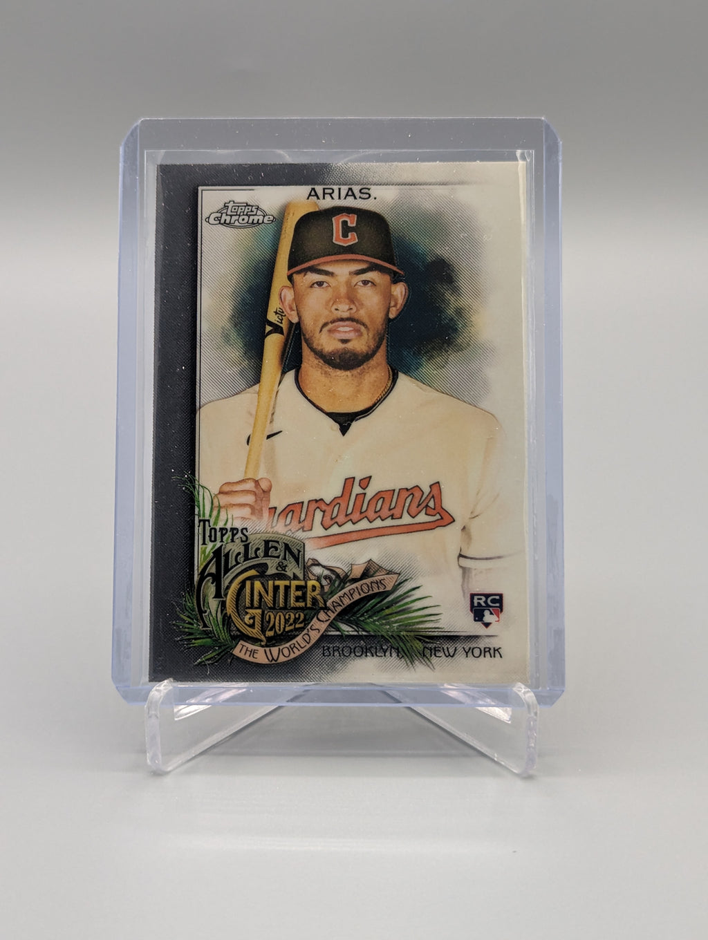 2022 Topps Allen & Ginter Chrome #251 Gabriel Arias RC Guardians