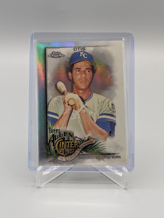 2022 Topps Allen & Ginter Chrome Refractor #187 Amos Otis Royals