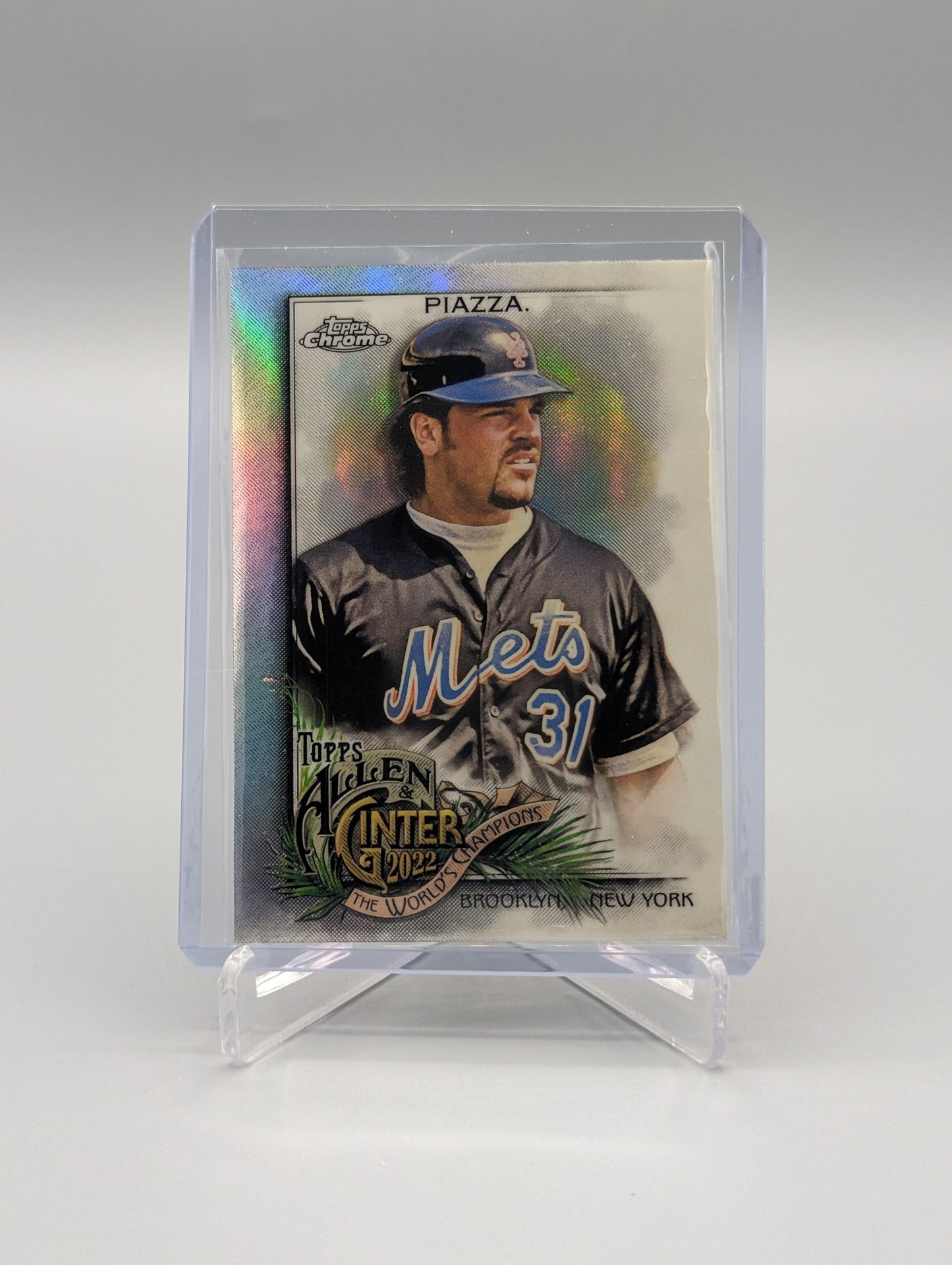 2022 Topps Allen & Ginter Chrome Refractor #147 Mike Piazza Mets