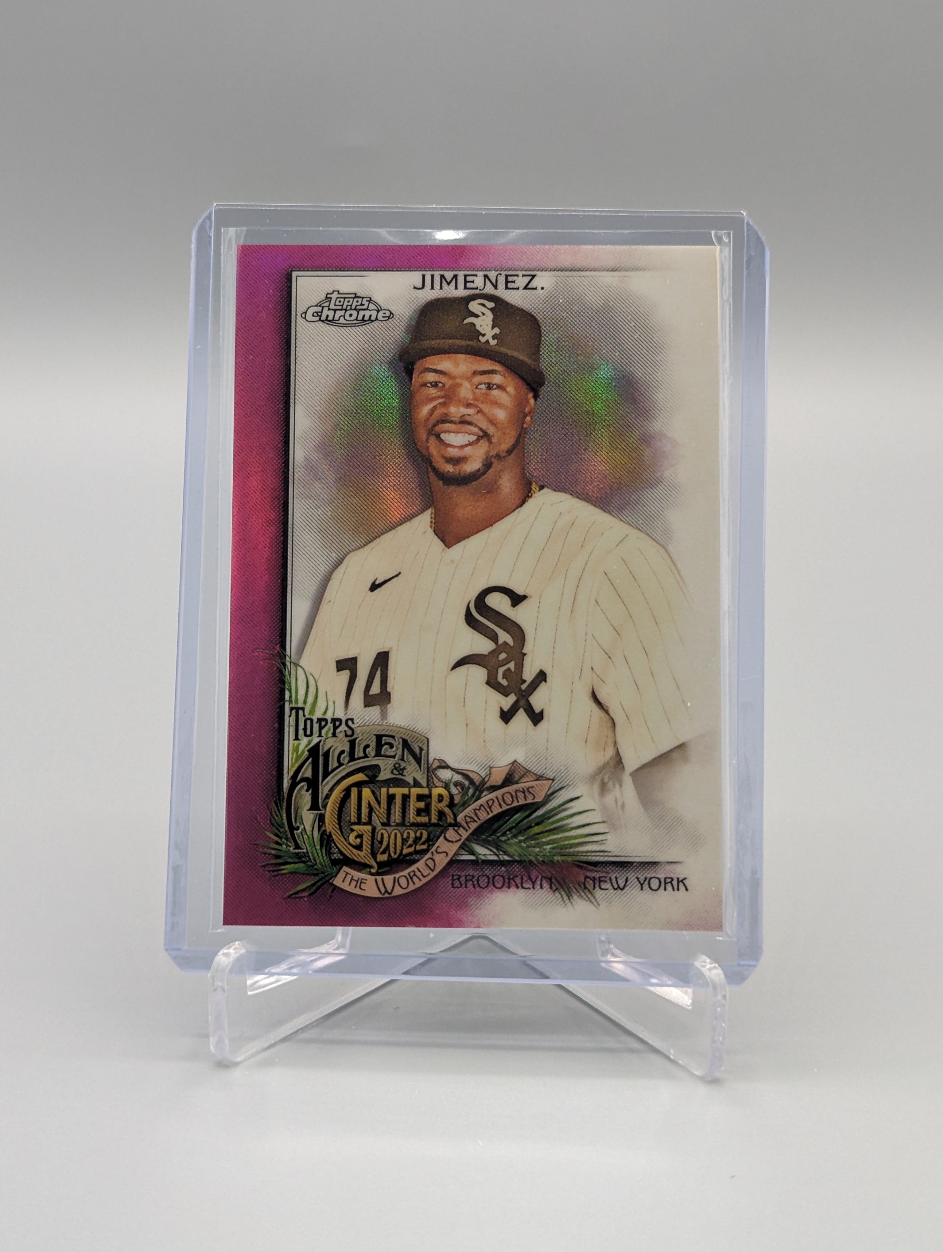 2022 Topps Allen & Ginter Chrome Magenta Refractor #75 Eloy Jimenez White Sox #/199