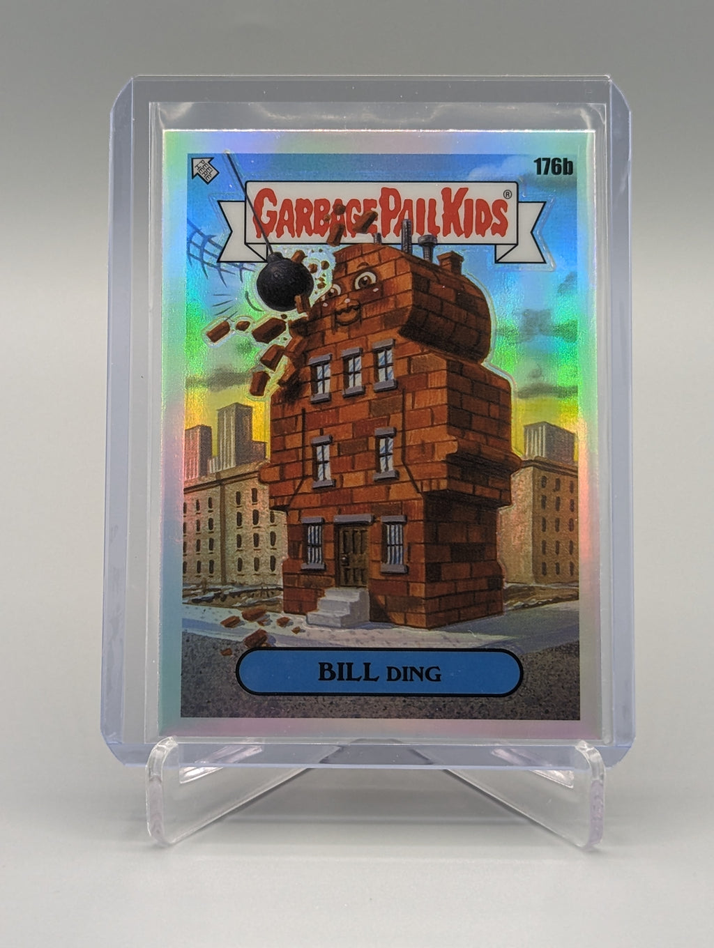 2022 Topps Chrome Garbage Pail Kids Refractor #176b Bill Ding