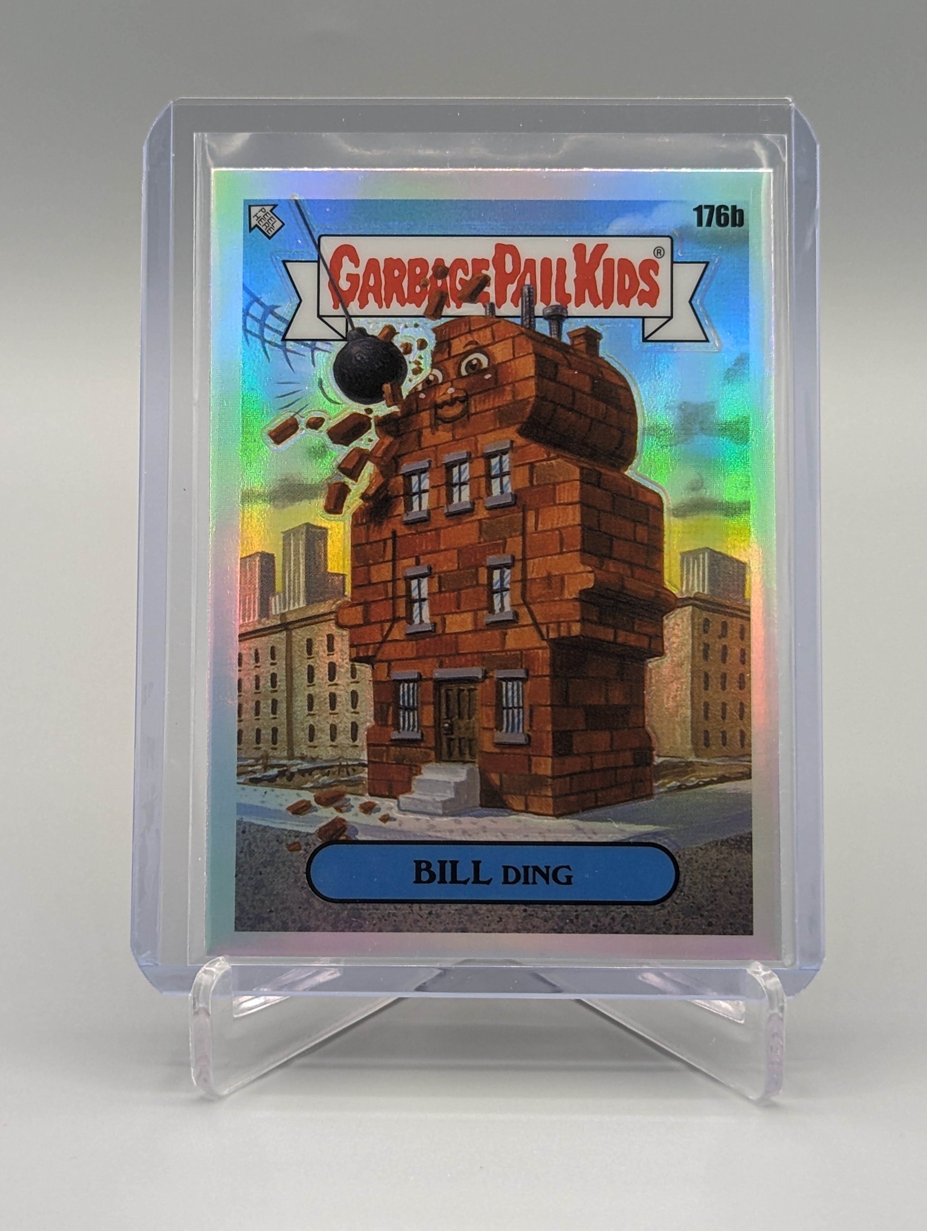 2022 Topps Chrome Garbage Pail Kids Refractor #176b Bill Ding