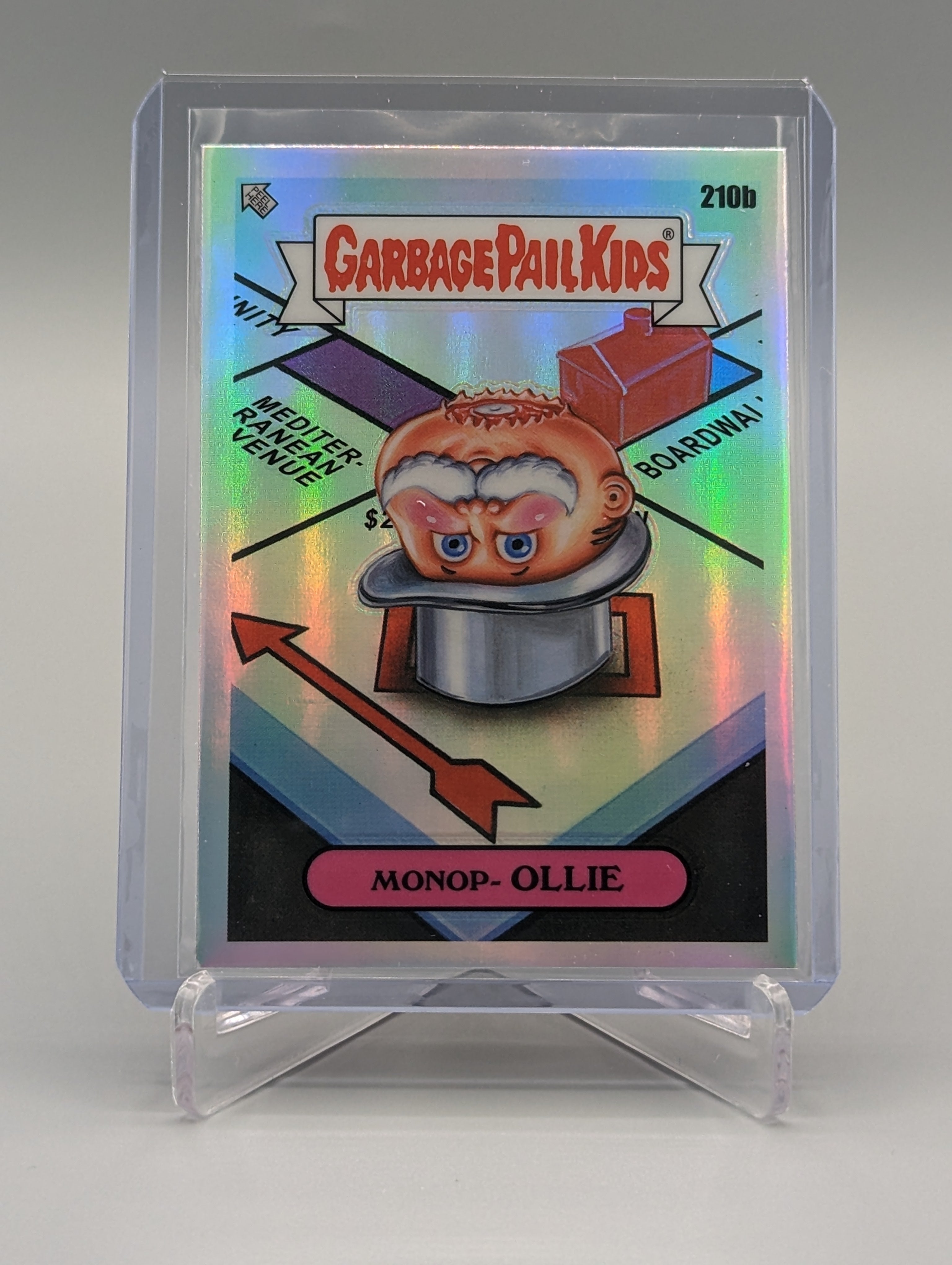 2022 Topps Chrome Garbage Pail Kids Refractor #210b Monop-Ollie