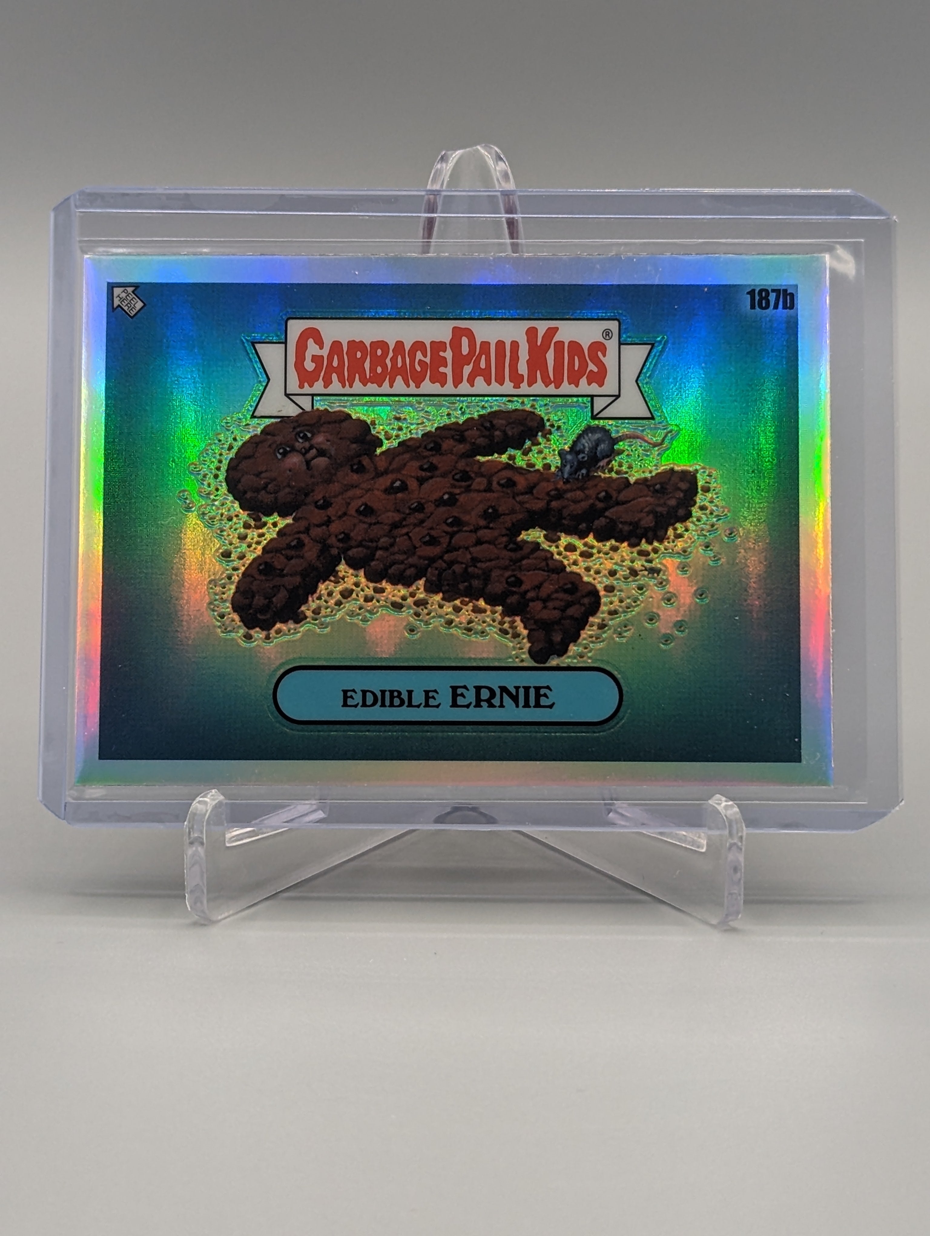 2022 Topps Chrome Garbage Pail Kids Refractor #187b Edible Ernie