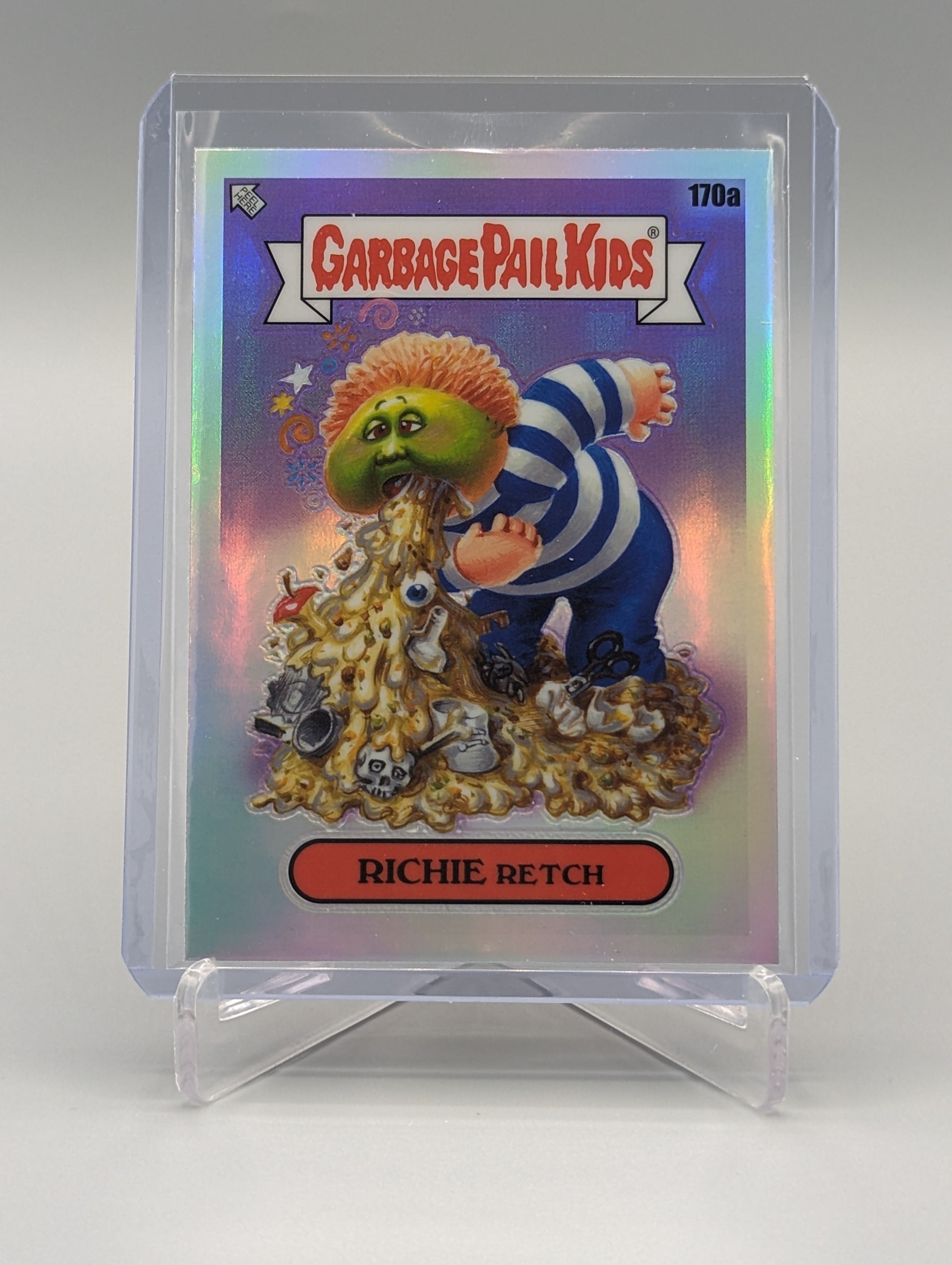 2022 Topps Chrome Garbage Pail Kids Refractor #170a Richie Retch