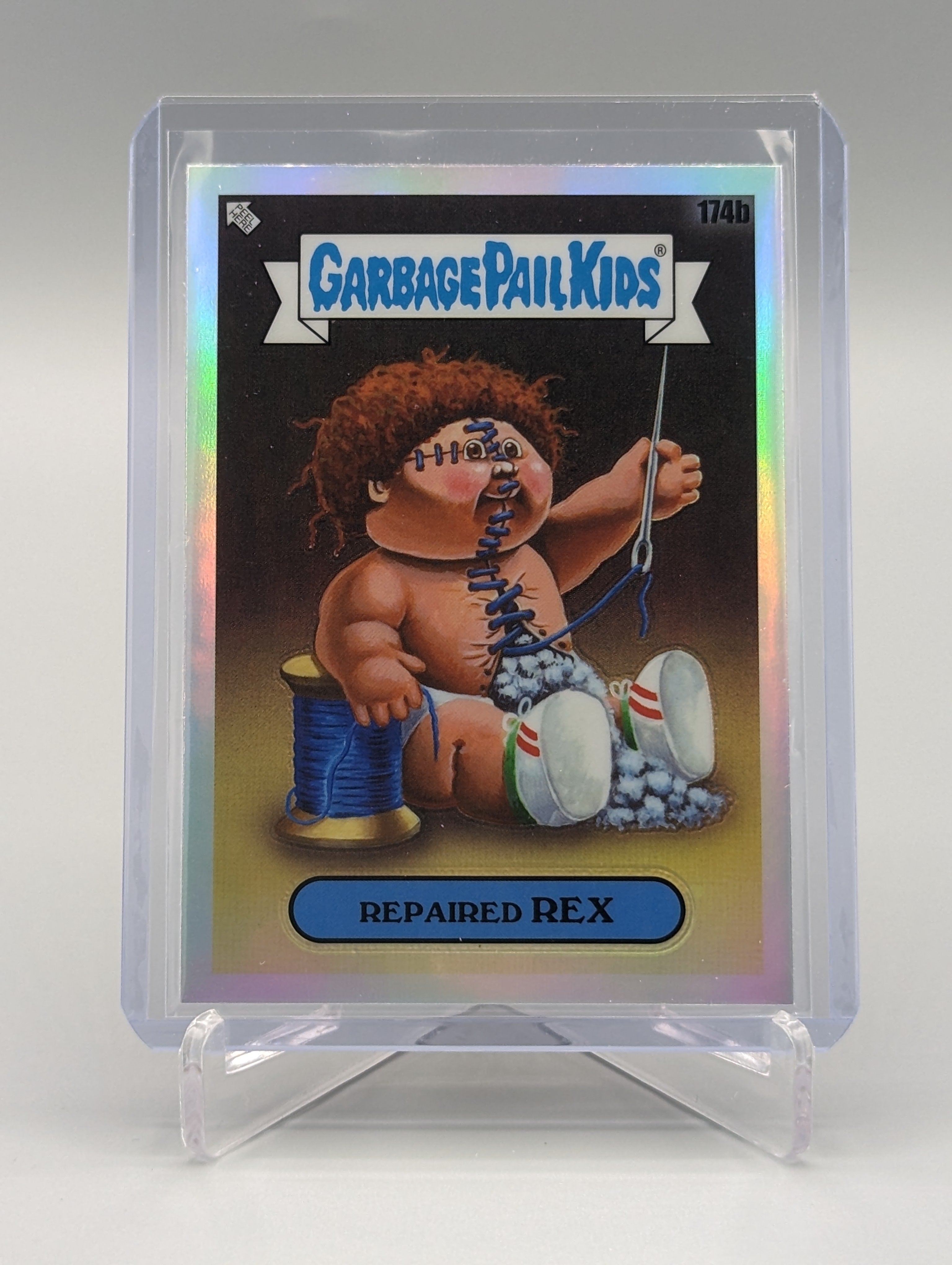 2022 Topps Chrome Garbage Pail Kids Refractor #174b Repaired Rex