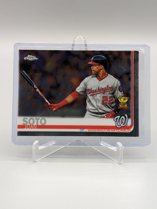 2019 Topps Chrome #155 Juan Soto RC Cup Nationals