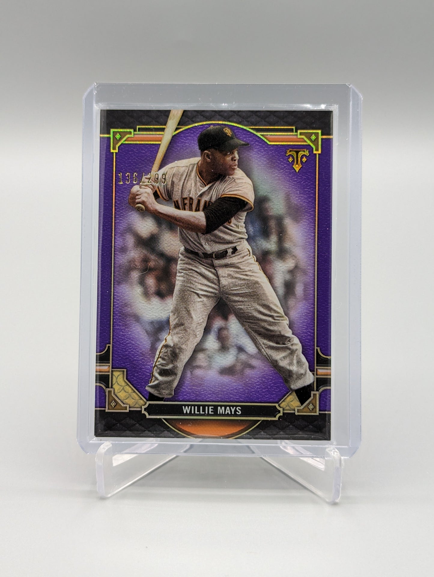2022 Topps Triple Threads Amethyst #50 Willie Mays #/299 Giants
