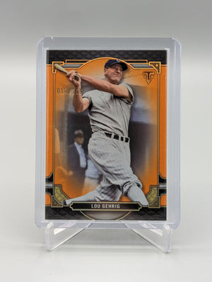 2022 Topps Triple Threads Amber #18 Lou Gehrig #/199 Yankees