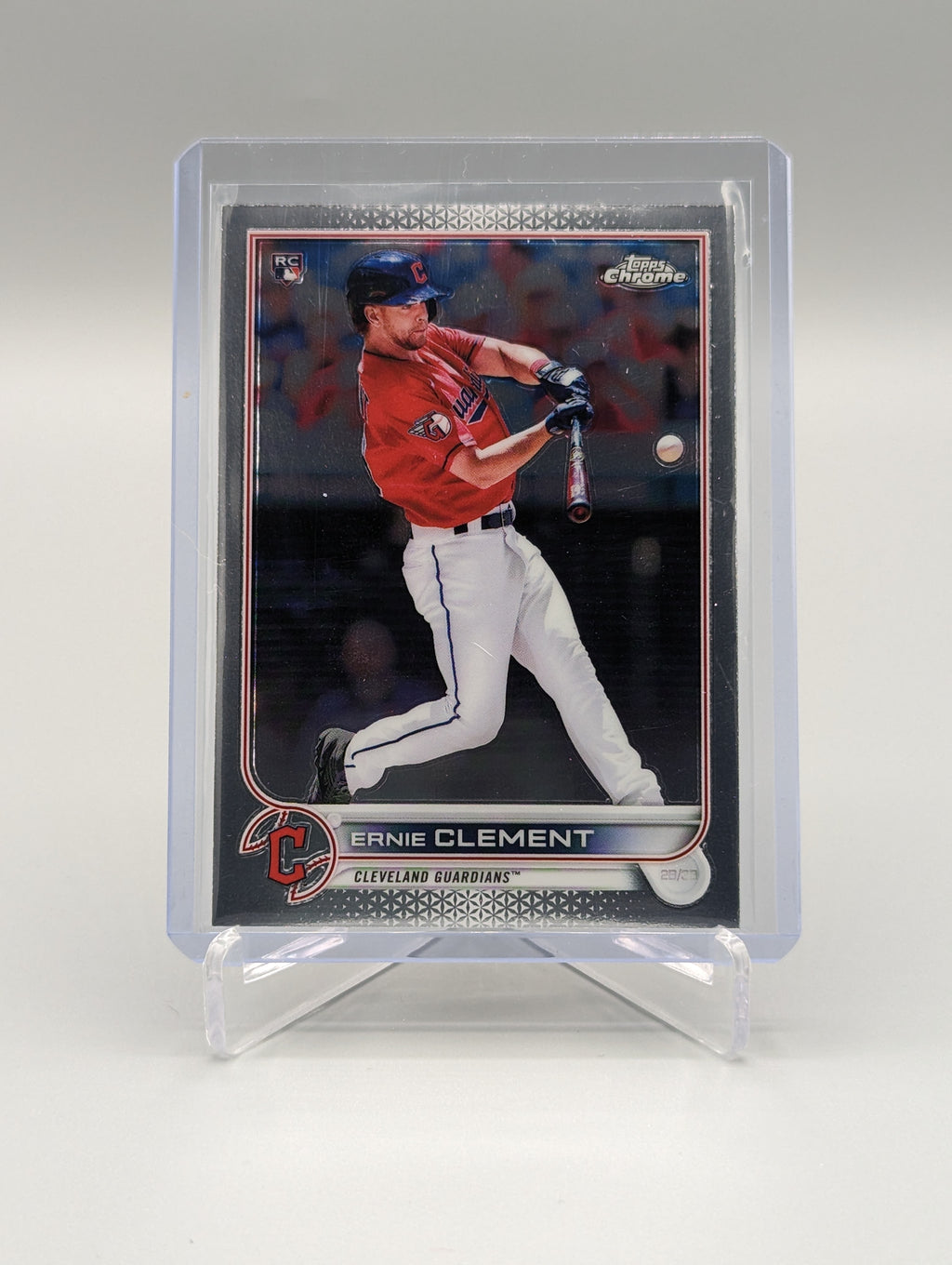 2022 Topps Chrome Lot (2) Cards #145 Ernie Clement RC Guardians