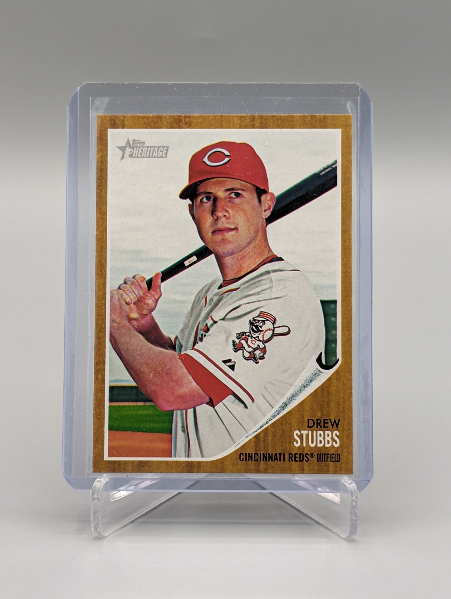 2011 Topps Heritage High Number Short Print SP #487 Drew Stubbs Reds