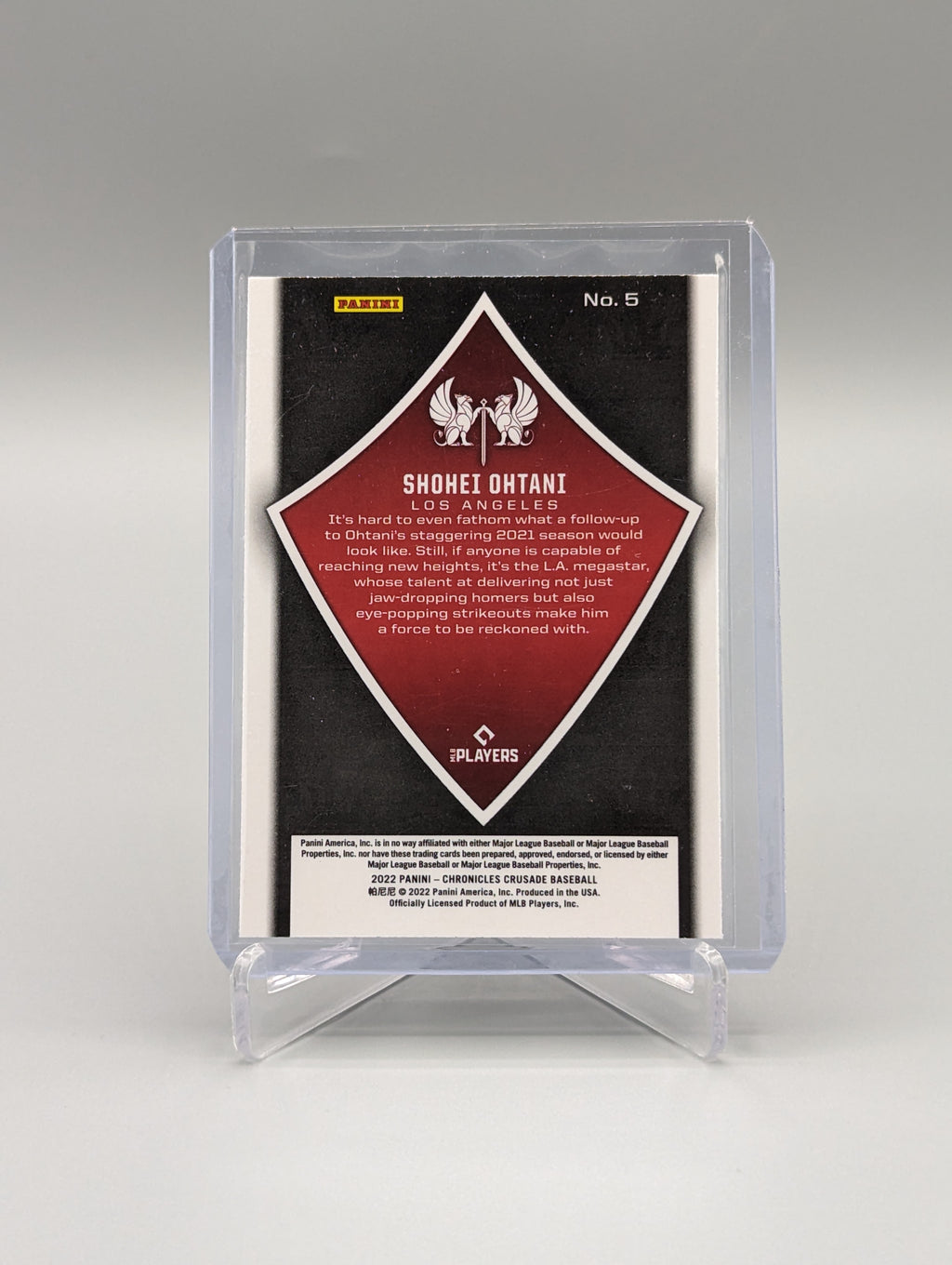 2022 Chronicles Crusade #5 Shohei Ohtani Angels