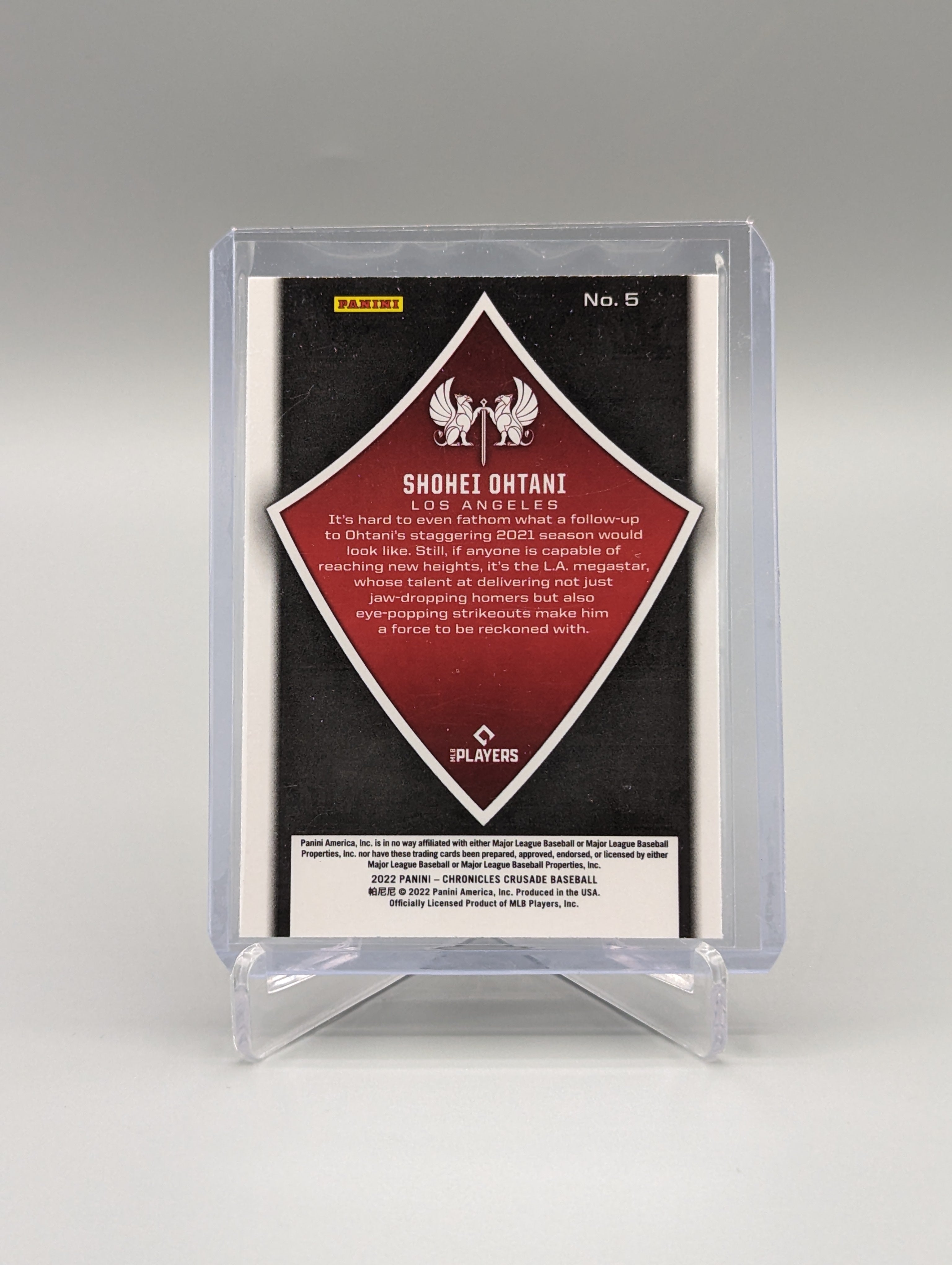 2022 Chronicles Crusade #5 Shohei Ohtani Angels