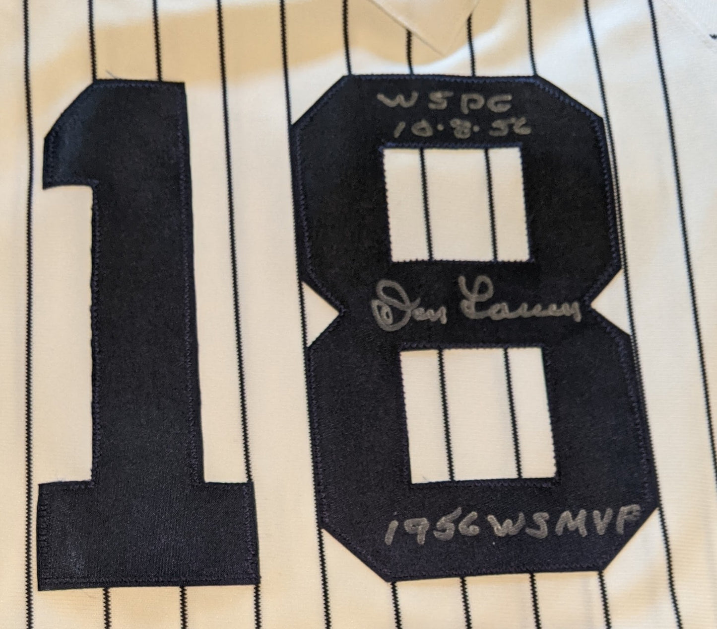 1956 Yankees WS Jersey Auto W. Ford/ R. Terry/D. Larson/B. Turley