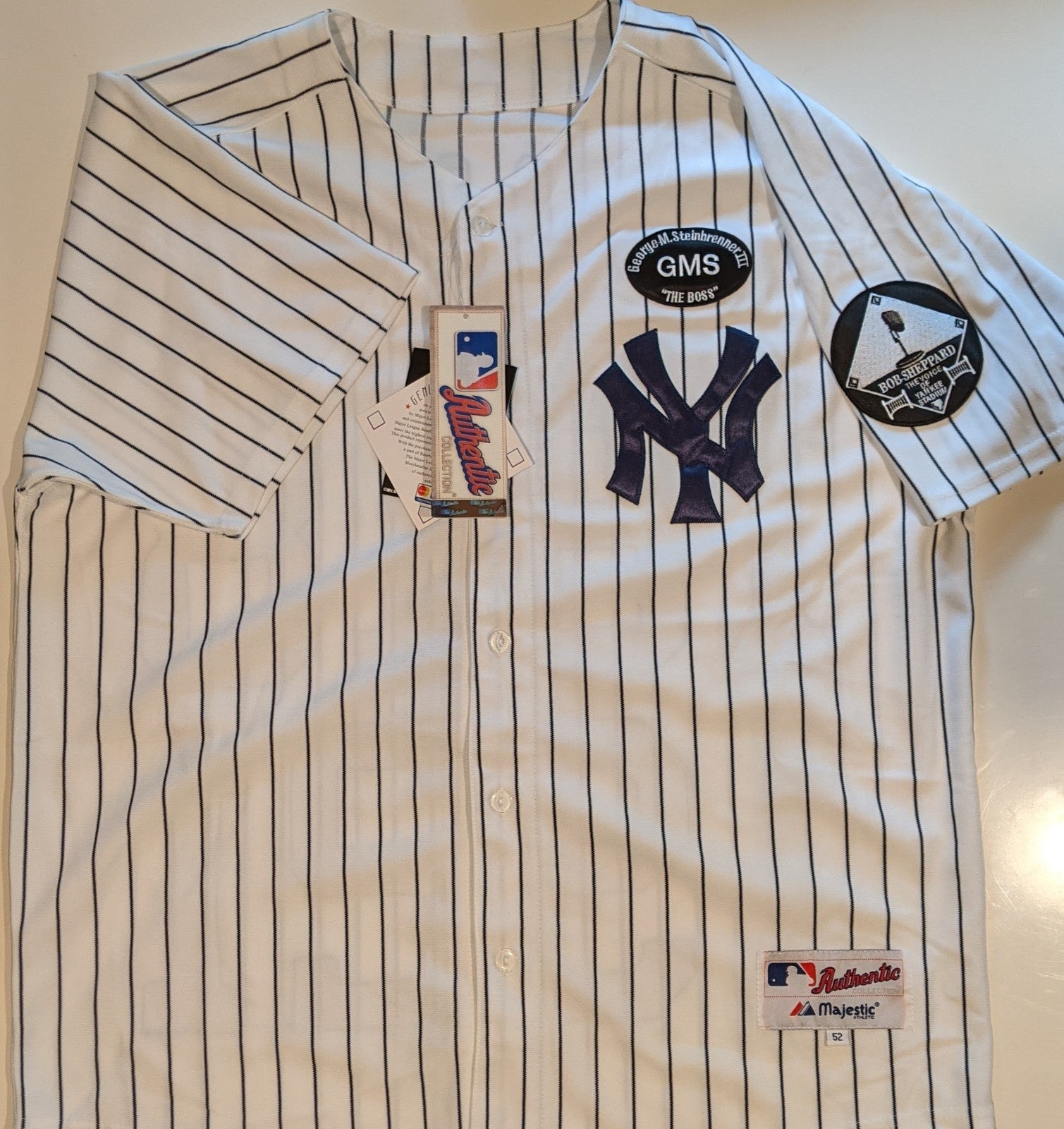 1956 Yankees WS Jersey Auto W. Ford/ R. Terry/D. Larson/B. Turley