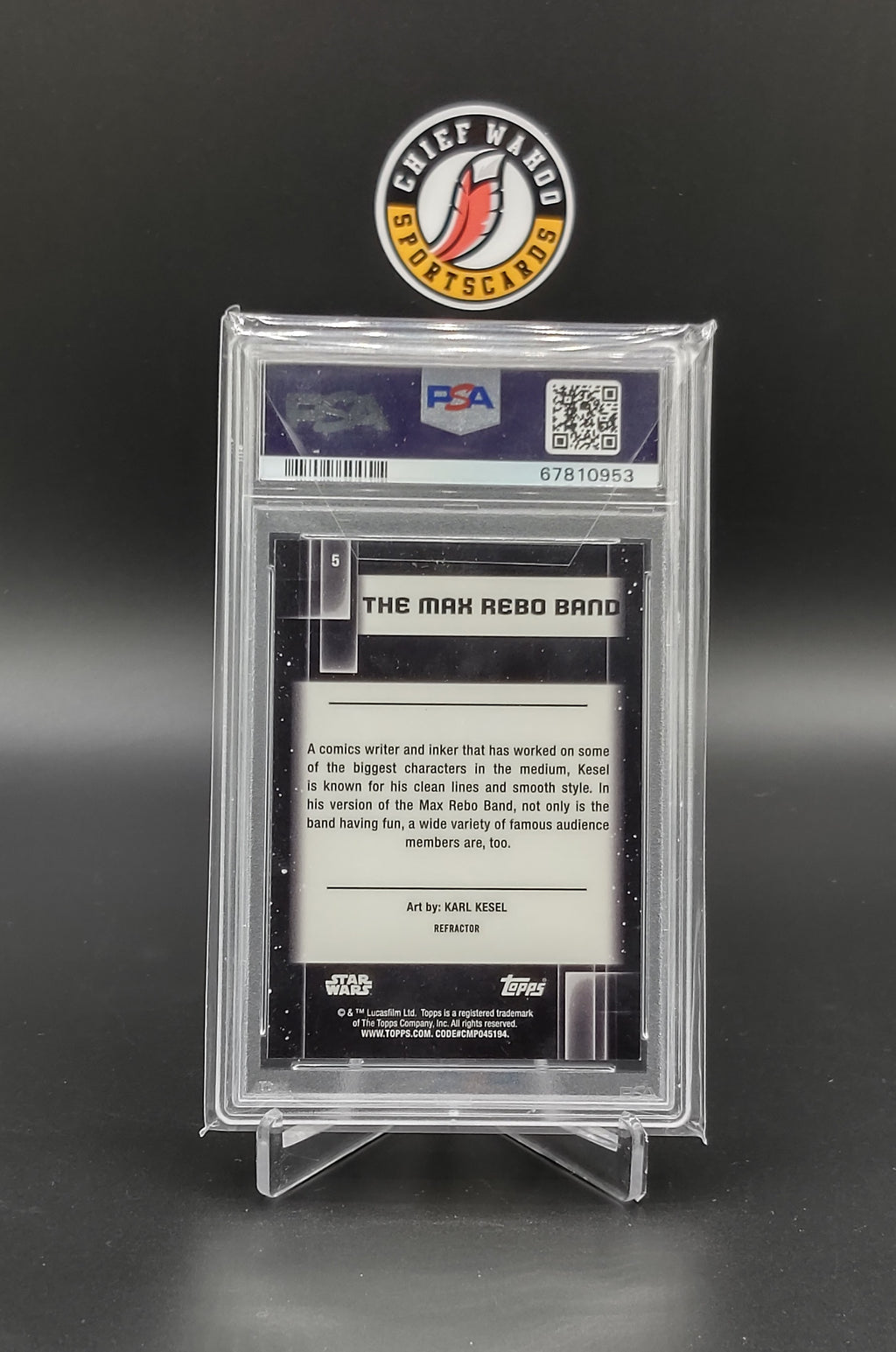 2021 Topps Star Wars Galaxy Refractor #5 The Max Rebo Band PSA 10