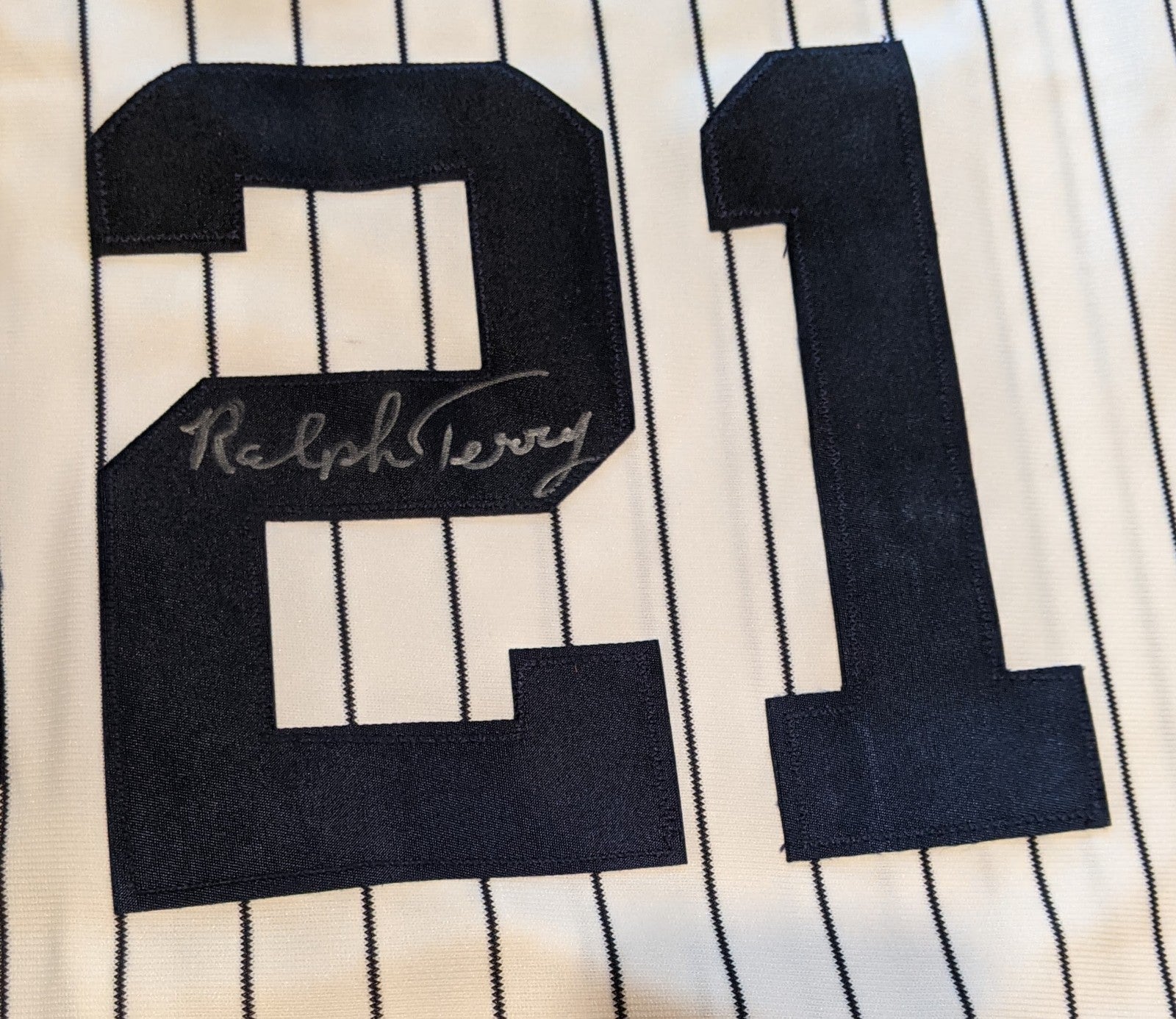 1956 Yankees WS Jersey Auto W. Ford/ R. Terry/D. Larson/B. Turley